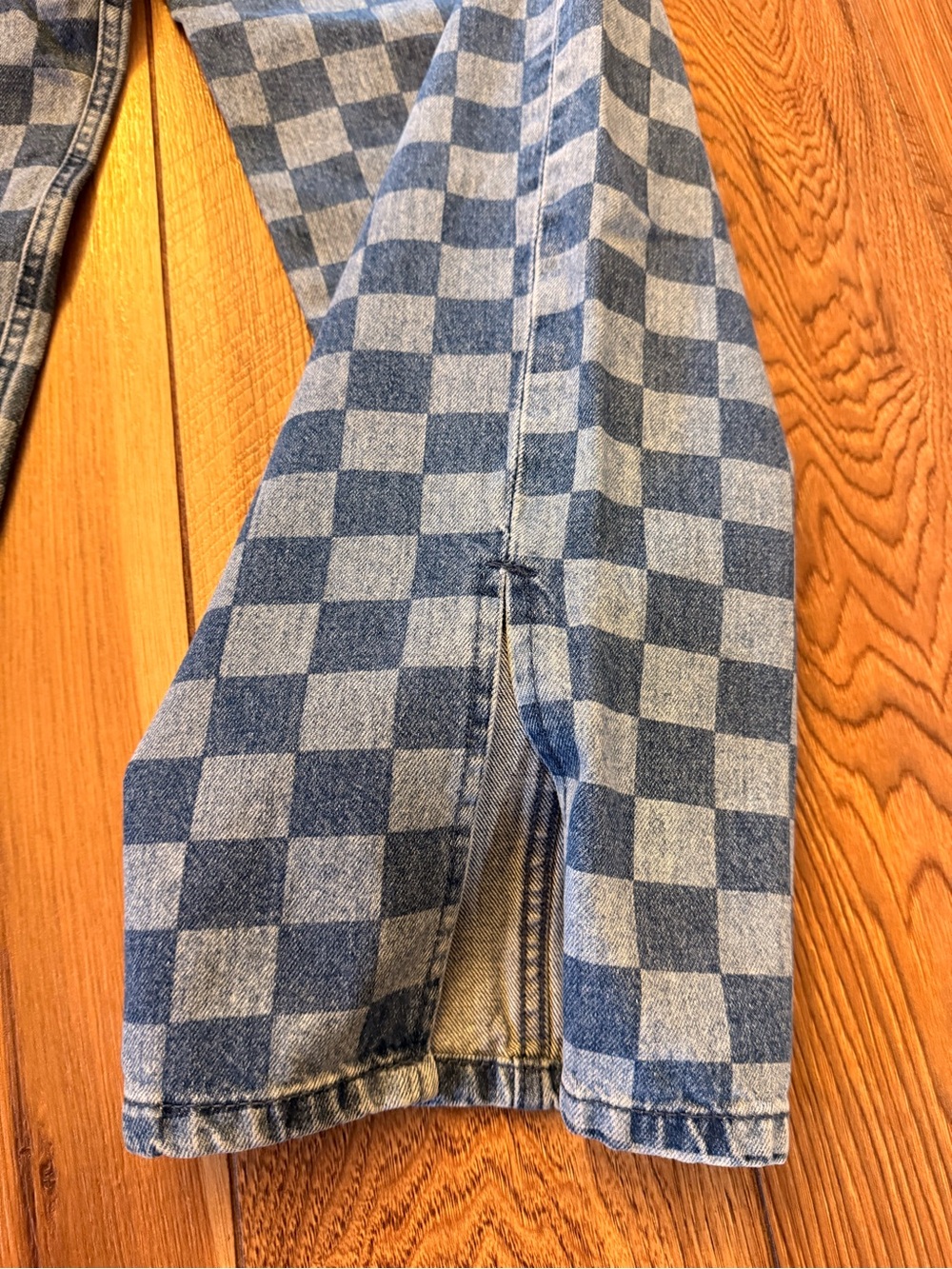 Divided Checkerboard Blue Denim Jeans - Picture 4 of 7